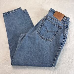 Levi’s 550 Vintage women’s tapered Leg relaxed fit blue jeans 2002 Y2K size 16 M